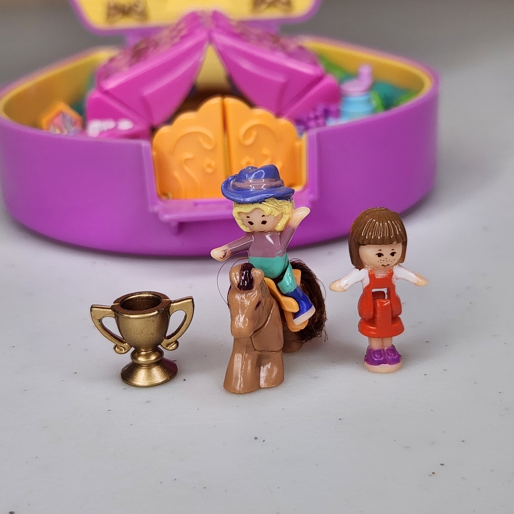 Vintage 1994 Polly Pocket Pony Riding Show - Complete